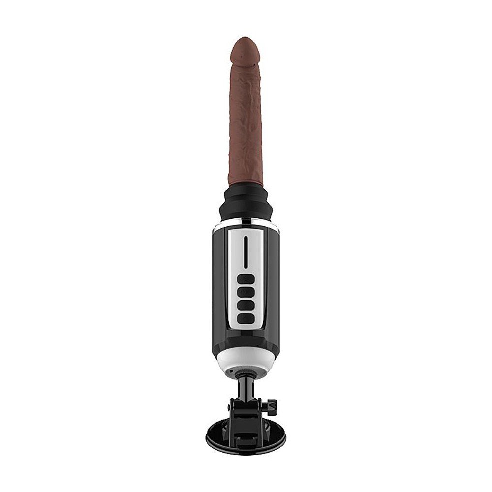 Máquina de Sexo com Aquecimento 7 Vibrações Vai e Vem Recarregável Wolverine Preto | Foto 02