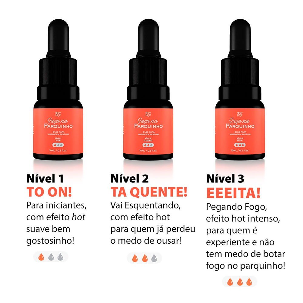 Detalhe dos r�tulos dos tr�s frascos, destacando os nomes dos n�veis de calor: T� On!, T� Quente! e Pegando Fogo!