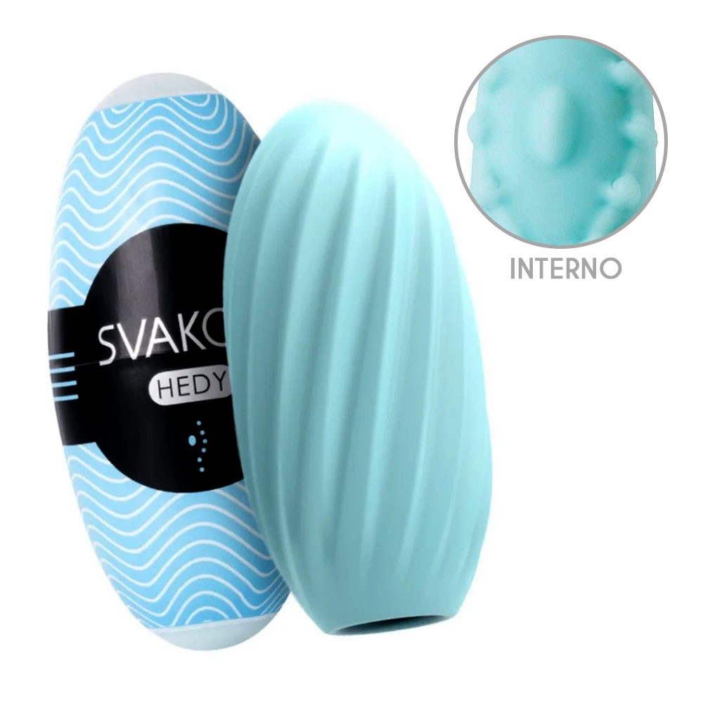 Masturbador Masculino Texturizado Svakom Hedy Blue | Foto 01