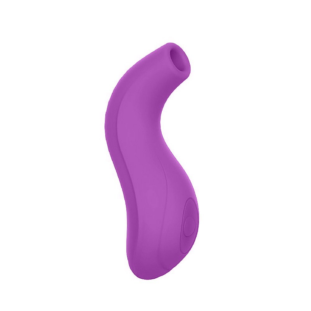 Vibrador para Clit�ris em Silicone Recarreg�vel Swan Roxo - Vista frontal isolada