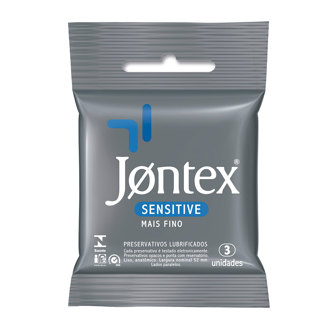 Preservativo Jontex Sensitive Mais Fino 3 Unidades | Foto 01