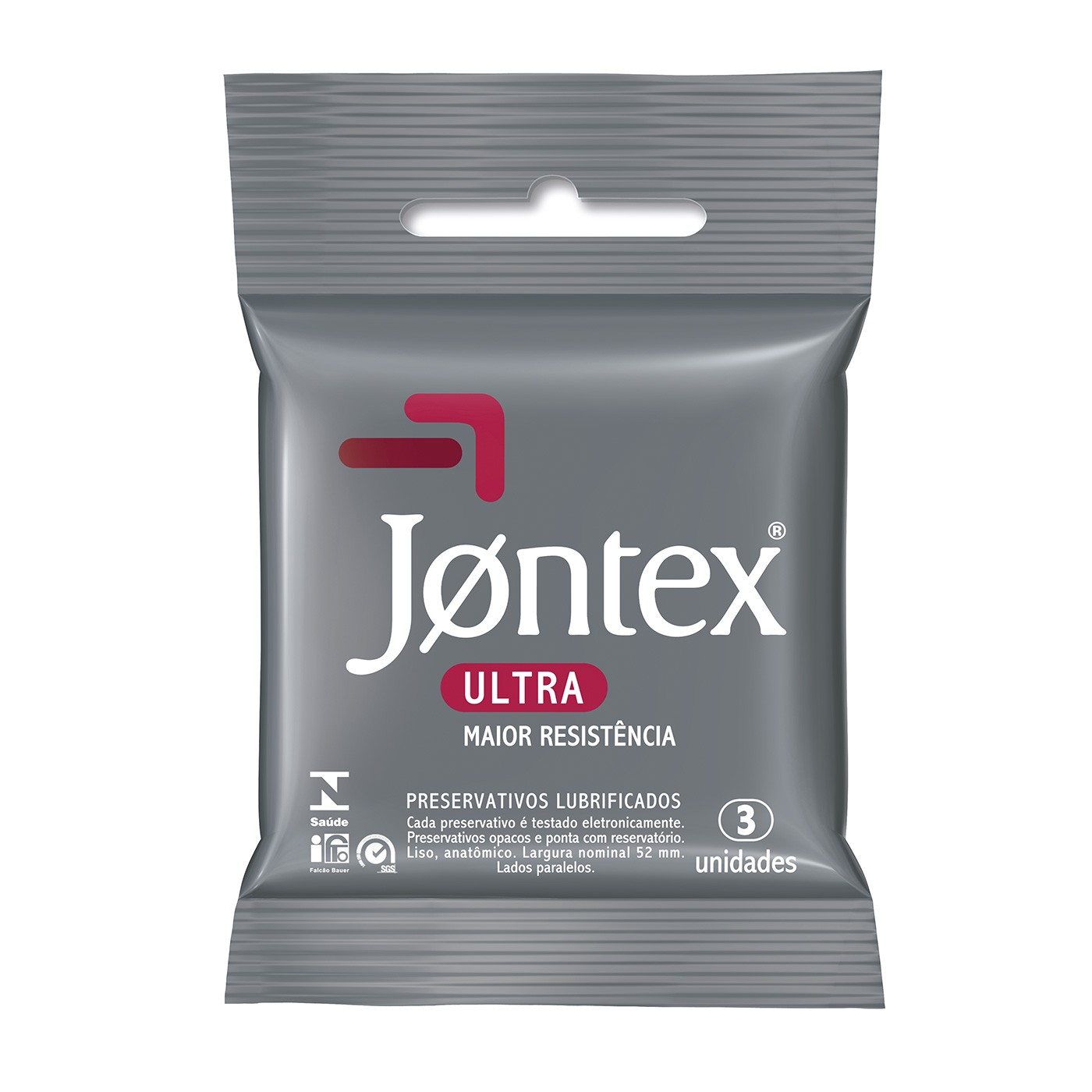 Preservativo Jontex Ultra com Maior Resistência 3 Unidades | Foto 01
