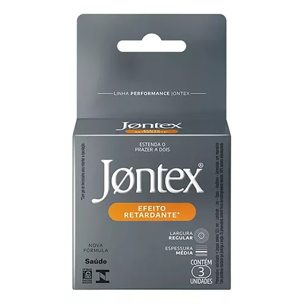 Preservativo Jontex Marathon Ereção Prolongada Com Efeito Retardante 3 Unidades | Foto 01