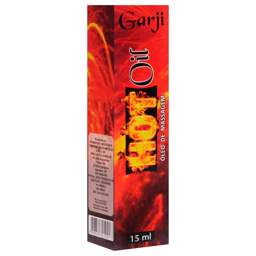 Hot Oil �leo de Massagem com Aquecimento Spray 15ml, frasco com tampa aberta e bico vis�vel