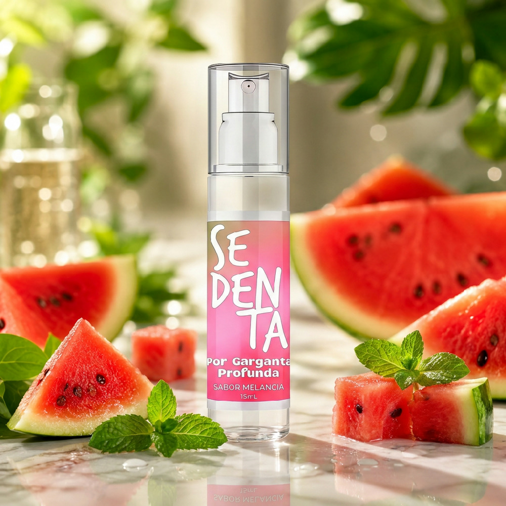 Detalhe do bico pulverizador do Spray Bucal Sedenta Sabor Melancia