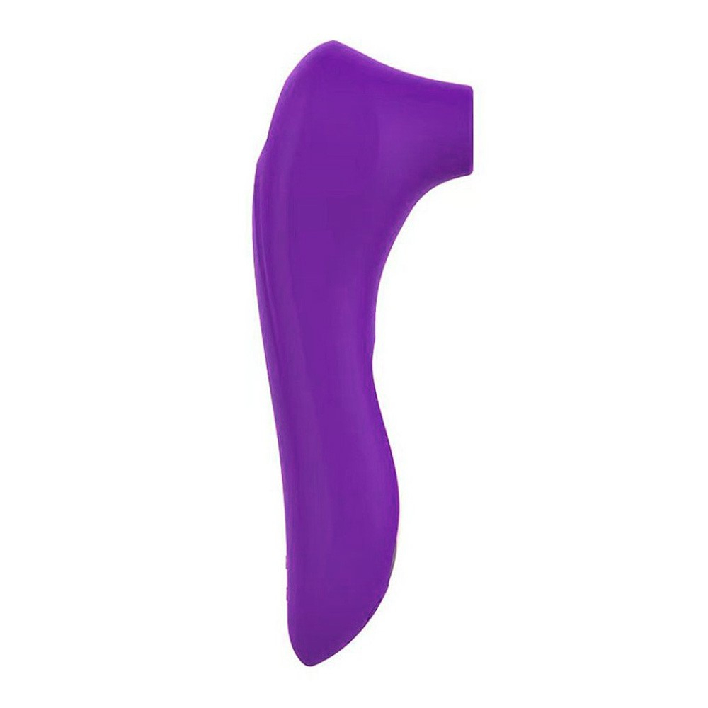 Pulsador de Clit�ris Recarreg�vel Roxo com 10 pulsa��es. Exibi��o dos 10 modos de pulsa��o, indicando a variedade de est�mulos.