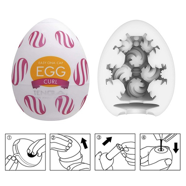 Masturbador Masculino Tenga EGG Curl (O Original Japon�s) - Regular Strength: Maravilhoso | Foto 06