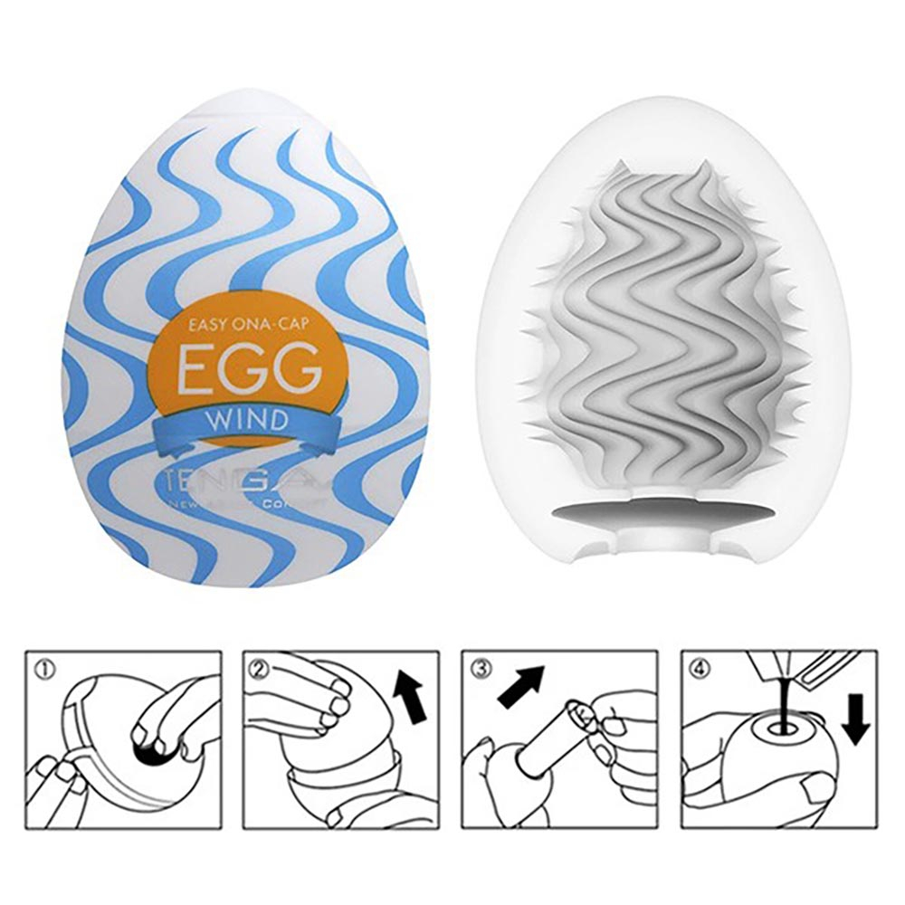 Masturbador Masculino Tenga EGG Wind (O Original Japonês) - Regular Strength: Maravilhoso | Foto 06