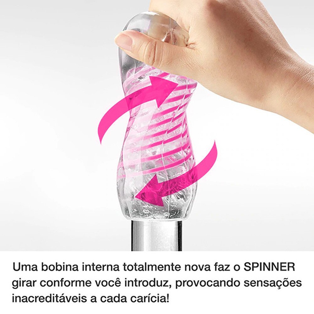 Masturbador Masculino Texturizado Tenga Spinner 06 Brick Preto | Foto 04