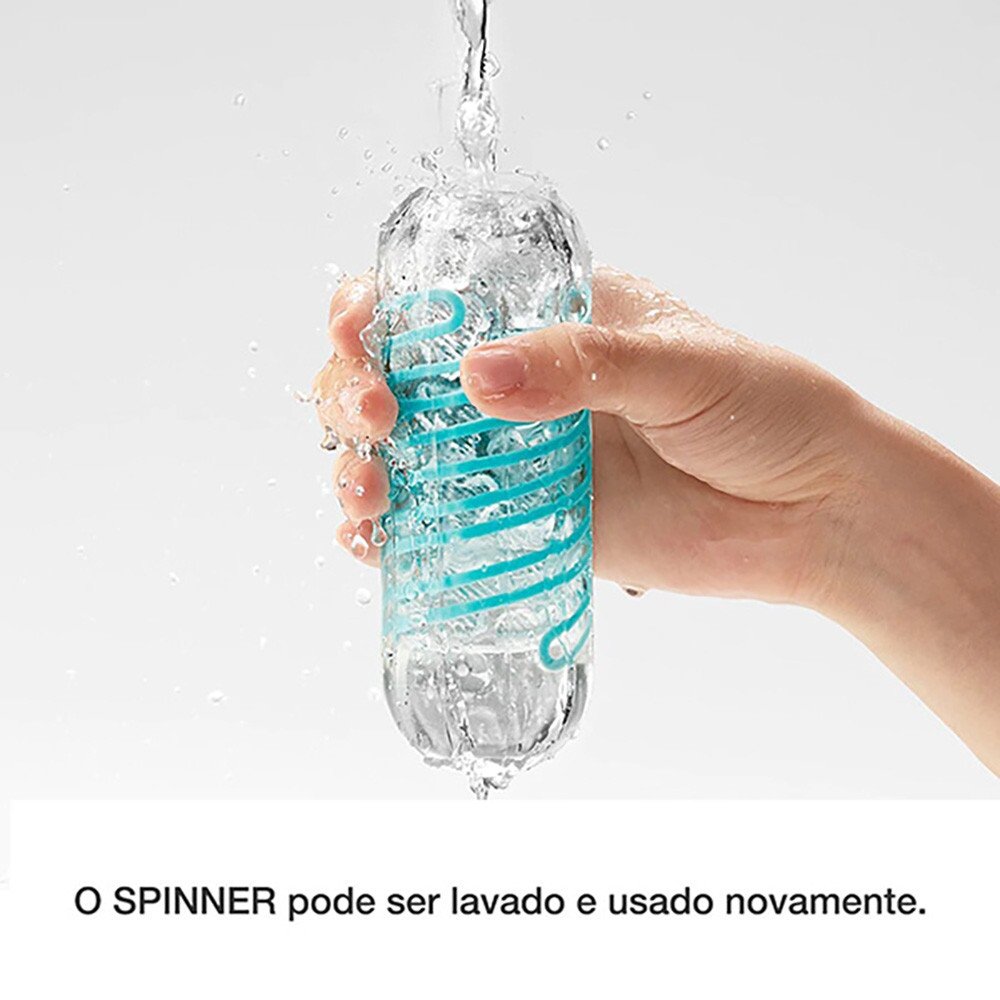 Masturbador Masculino Texturizado Tenga Spinner 04 Pixel Verde | Foto 05