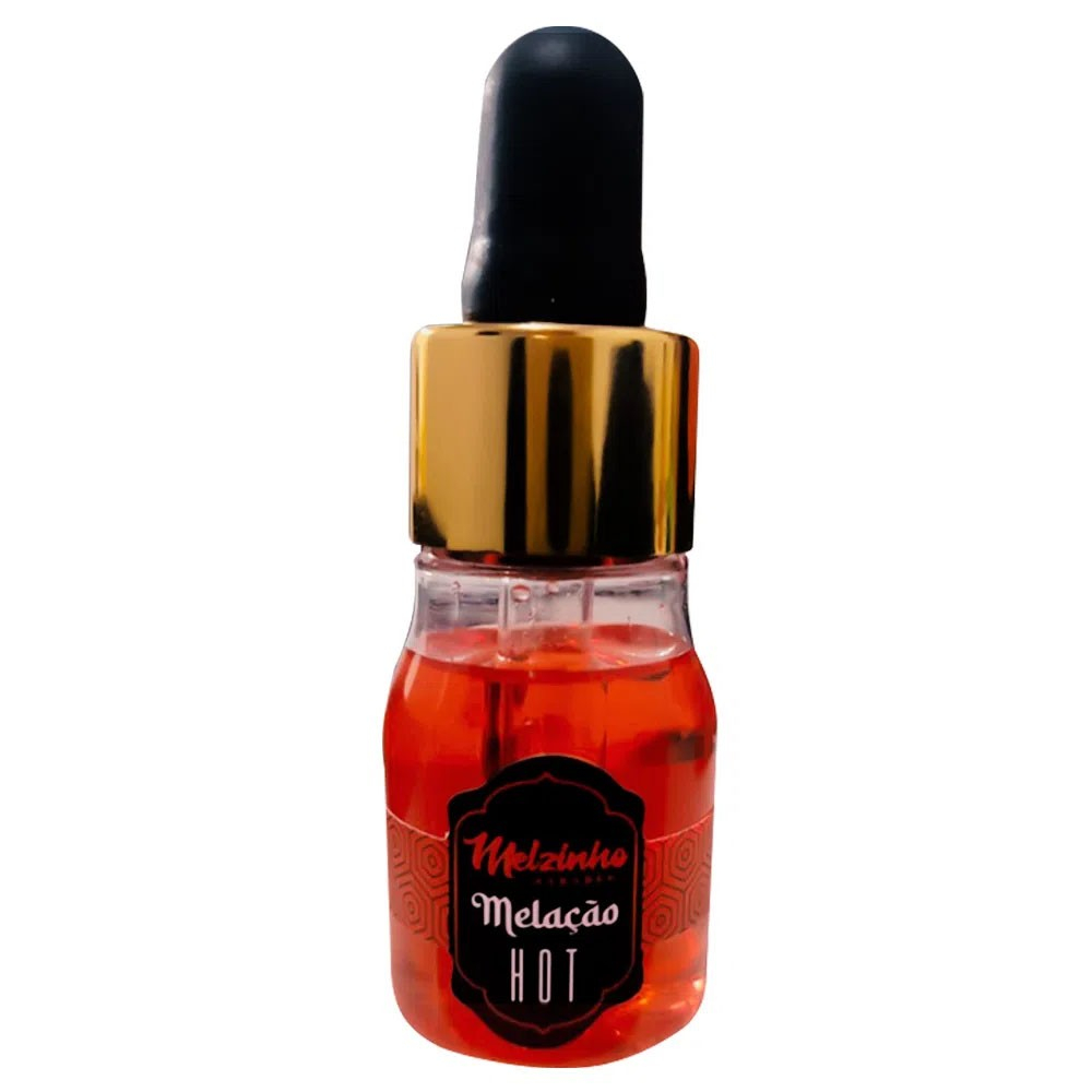 �leo para Massagem Hot Melzinho �rabe Mel e Morango 15ml | Frasco transparente com conta-gotas dourado, l�quido avermelhado