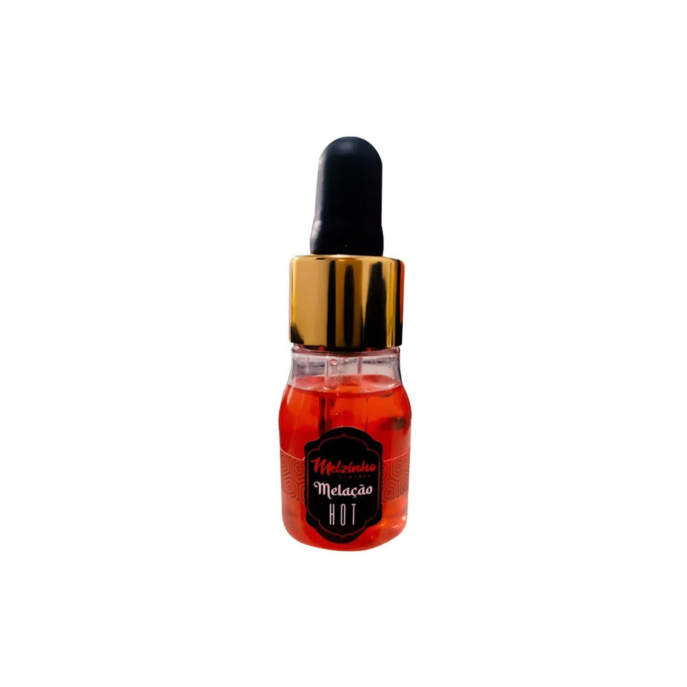 �leo para Massagem Hot Melzinho �rabe Mel e Morango 15ml | Foco na embalagem lateral, detalhes gr�ficos e informa��es do produto