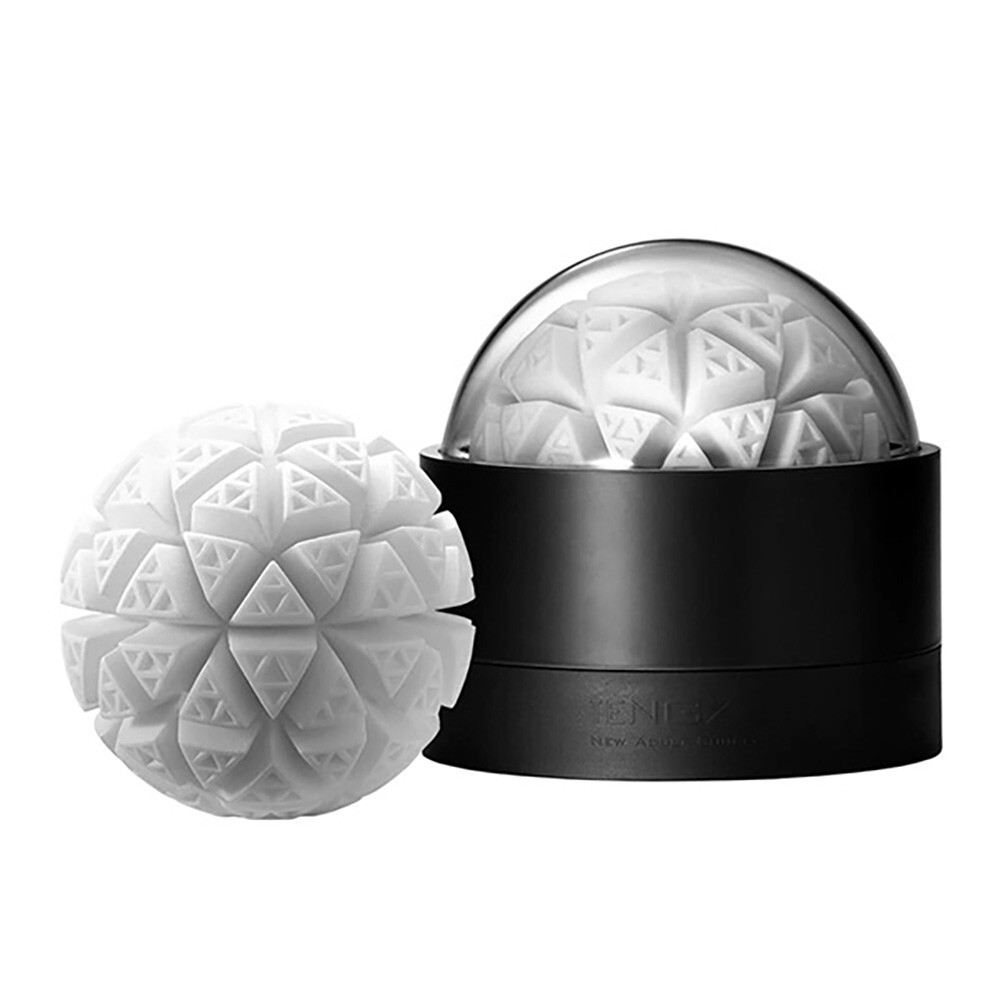 Masturbador Masculino Texturizado Tenga Geo Glacier Branco | Foto 01