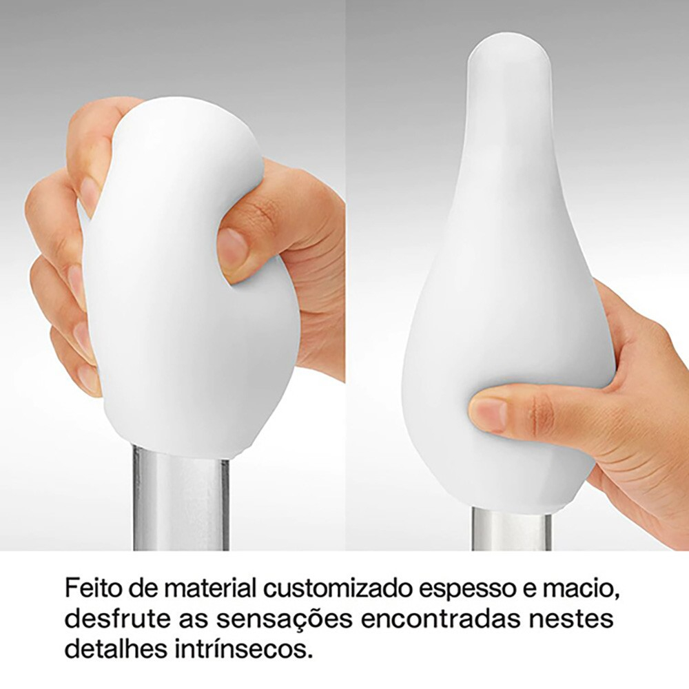 Masturbador Masculino Texturizado Tenga Geo Glacier Branco | Foto 04