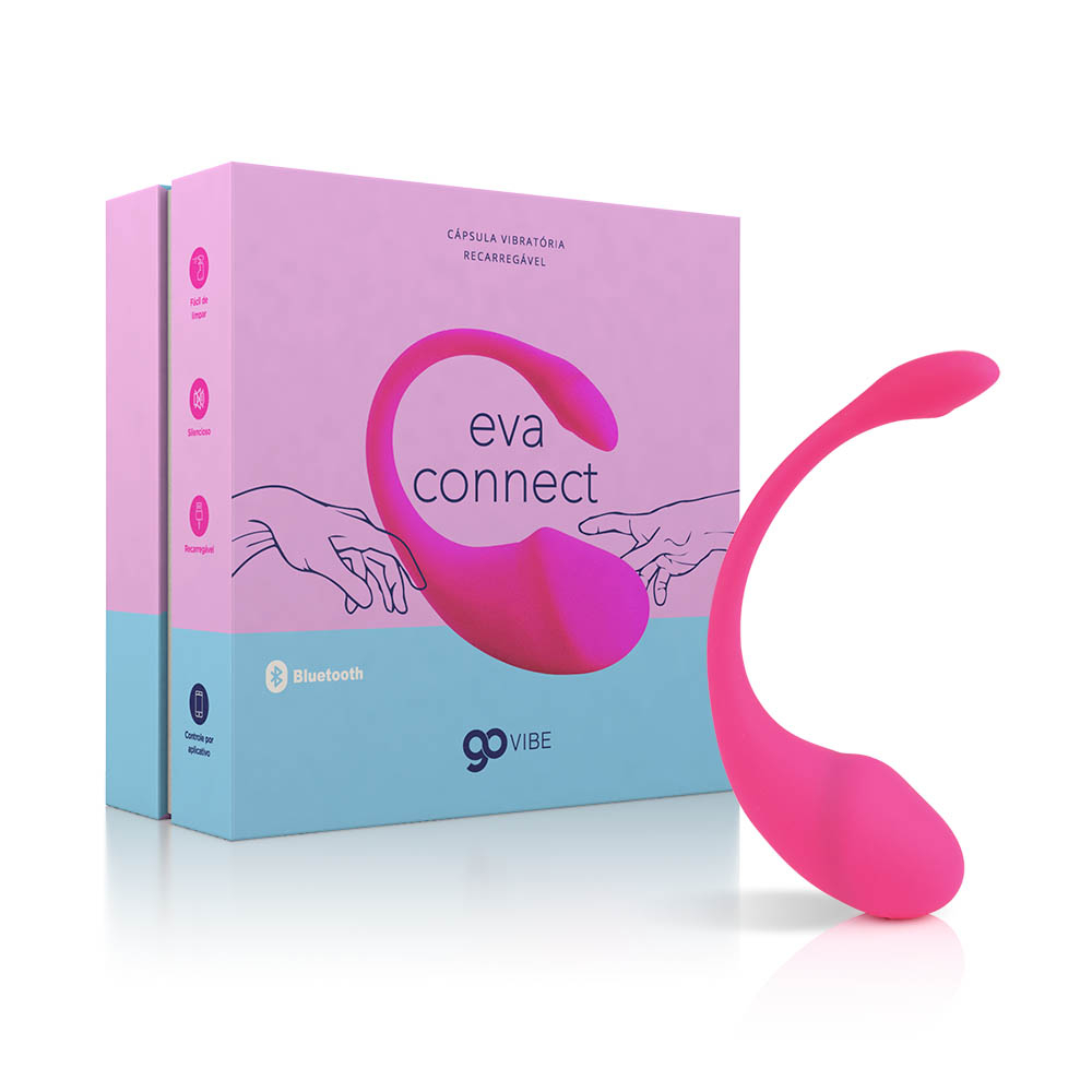 Cápsula Vibratória Recarregável em Silicone Multivelocidade e Controle via APP Eva Pink | Foto 01