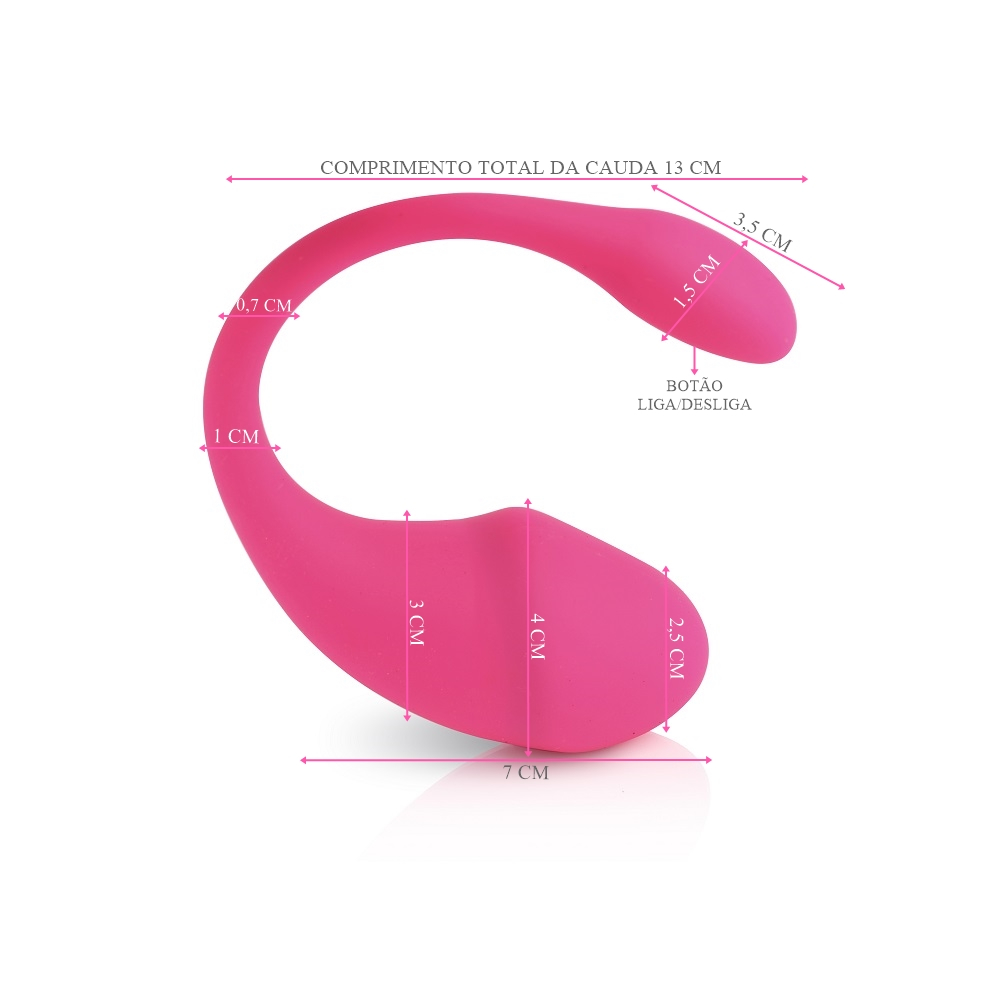 Cápsula Vibratória Recarregável em Silicone Multivelocidade e Controle via APP Eva Pink | Foto 04