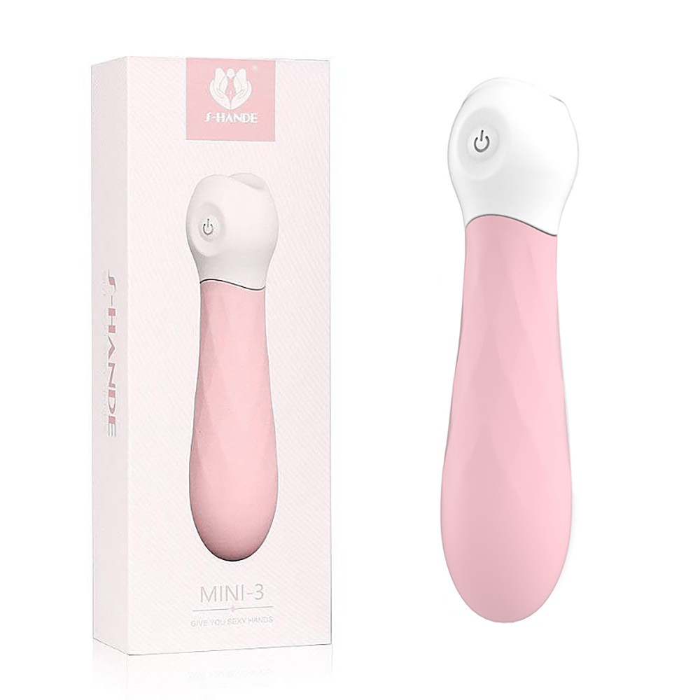 Vibrador Feminino em Silicone Recarregável com 9 Vibbrações Mini-3 Rosa | Foto 01