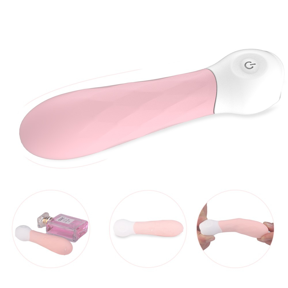 Vibrador Feminino em Silicone Recarregável com 9 Vibbrações Mini-3 Rosa | Foto 03