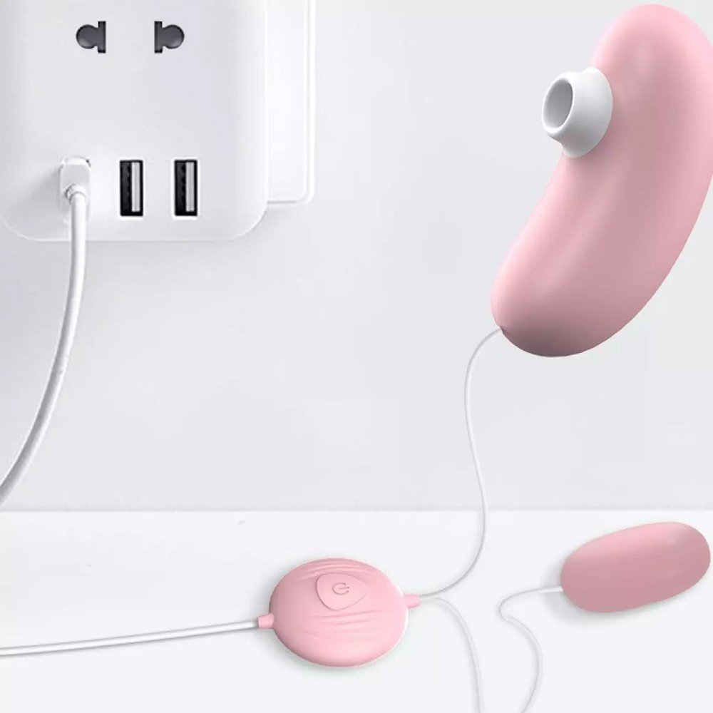 Vibrador Bullet e Clit�ris com Controle com Fio via USB e 7 Vibra��es Rosa | Foto 05