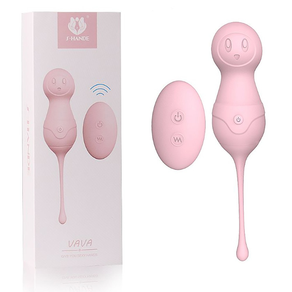 Bola de Pomparismo em Silicone com 9 Vibrações Recarregável e Controle sem Fio Vava Rosa | Foto 01