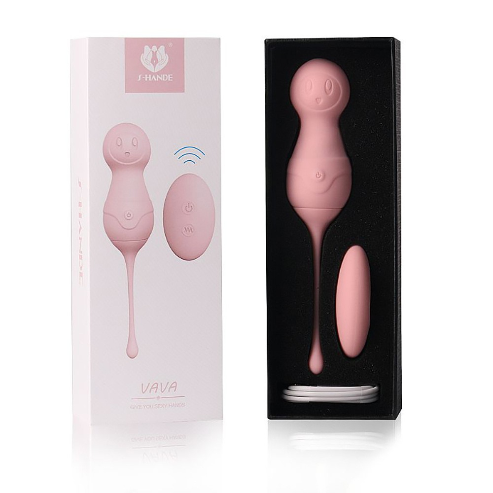 Bola de Pomparismo em Silicone com 9 Vibrações Recarregável e Controle sem Fio Vava Rosa | Foto 03