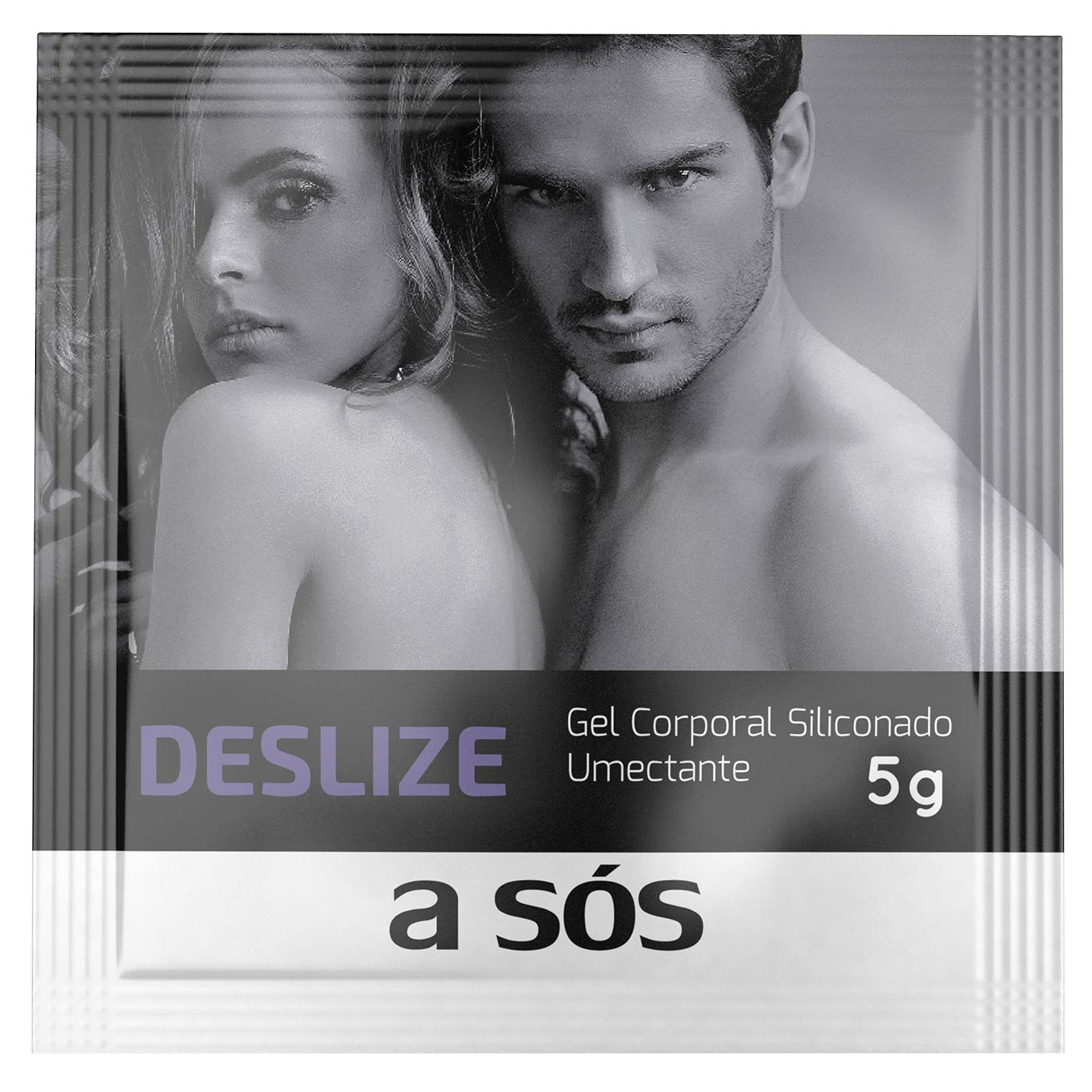 Sach� de gel lubrificante Deslize da A S�s, para conforto e prazer extra