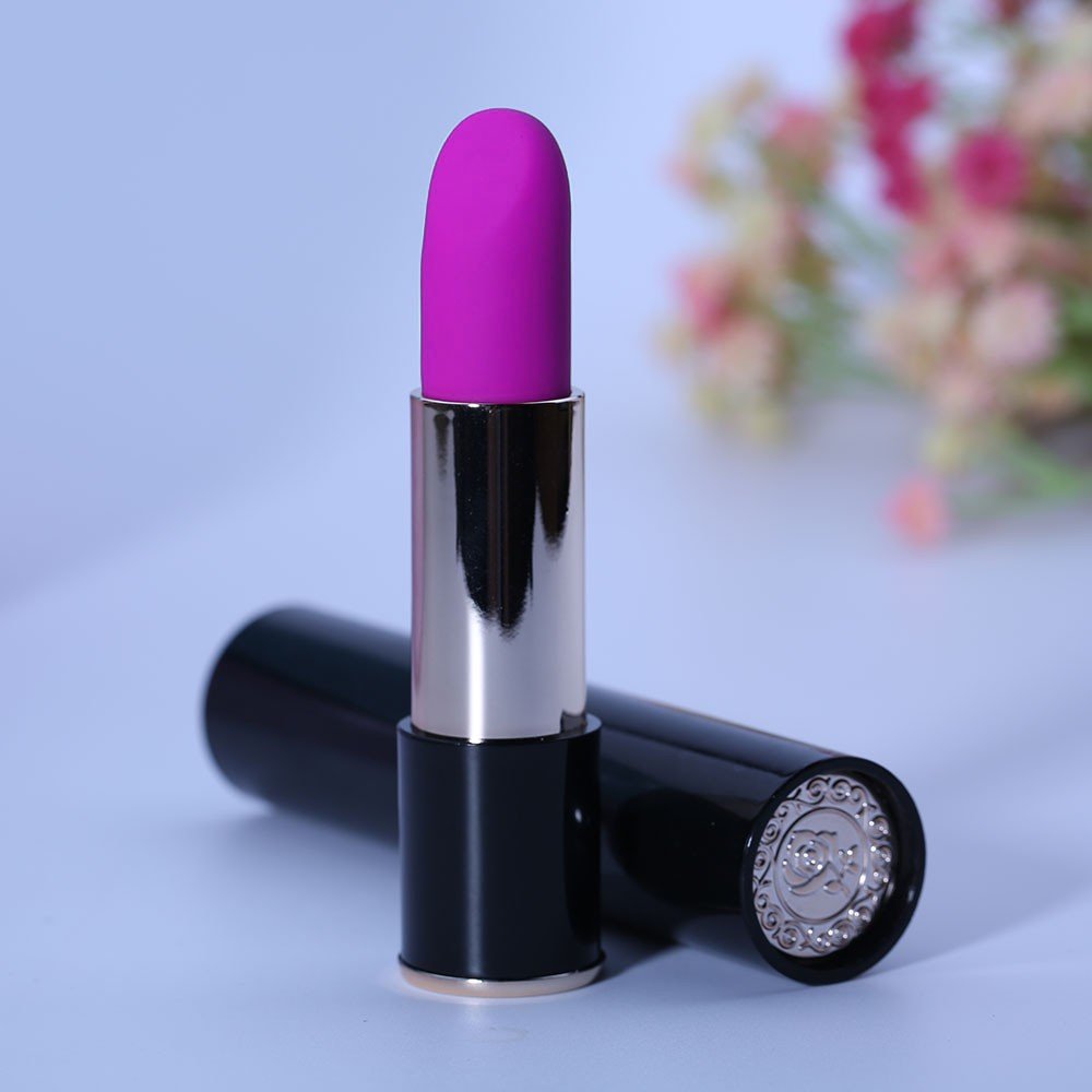 Vibrador Discreto com 10 Vibrações Formato de Batom Preto | Foto 02