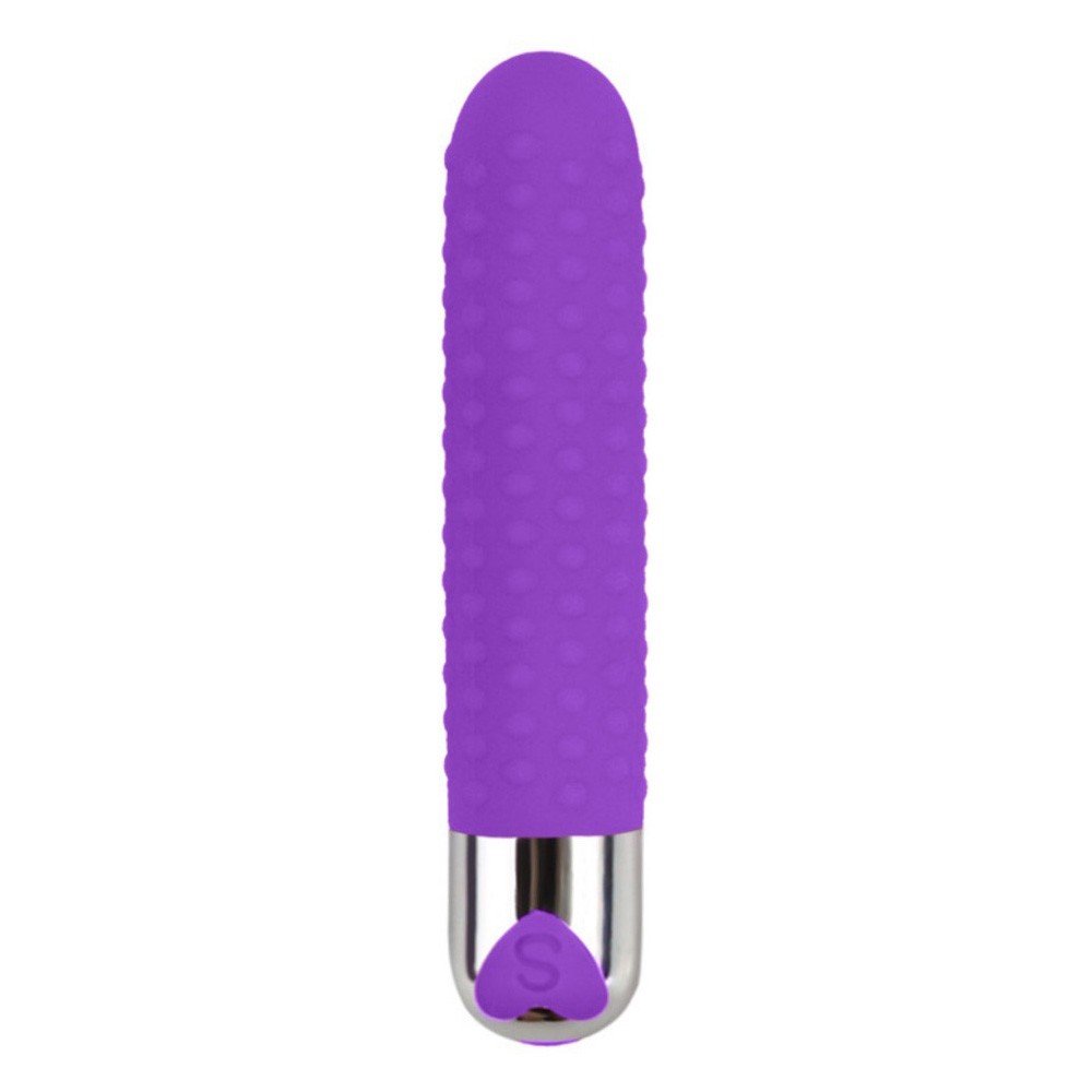 Vibrador Personal em Silicone Recarregável com 12 Vibrações Jullie Roxo | Foto 01