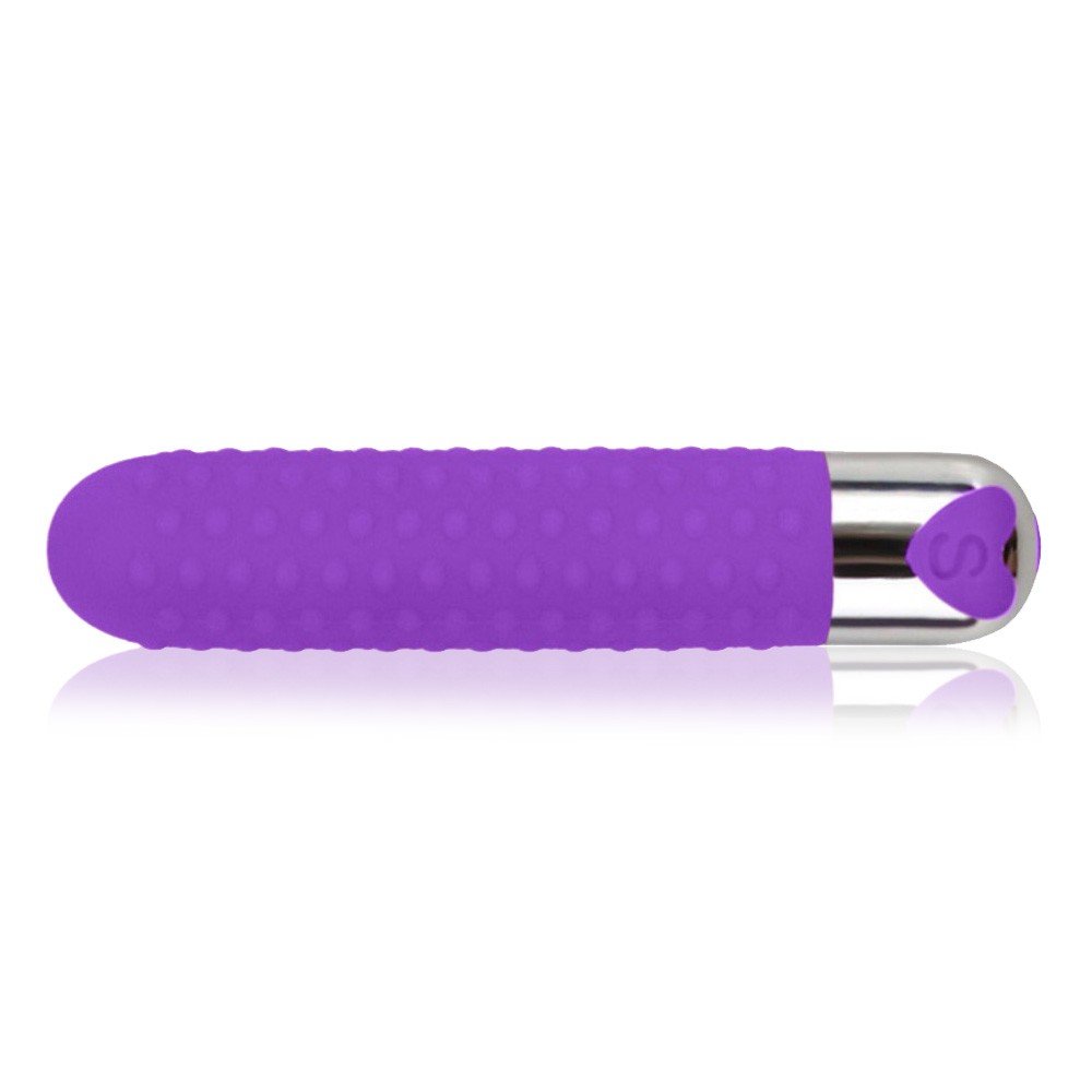 Vibrador Personal em Silicone Recarregável com 12 Vibrações Jullie Roxo | Foto 03