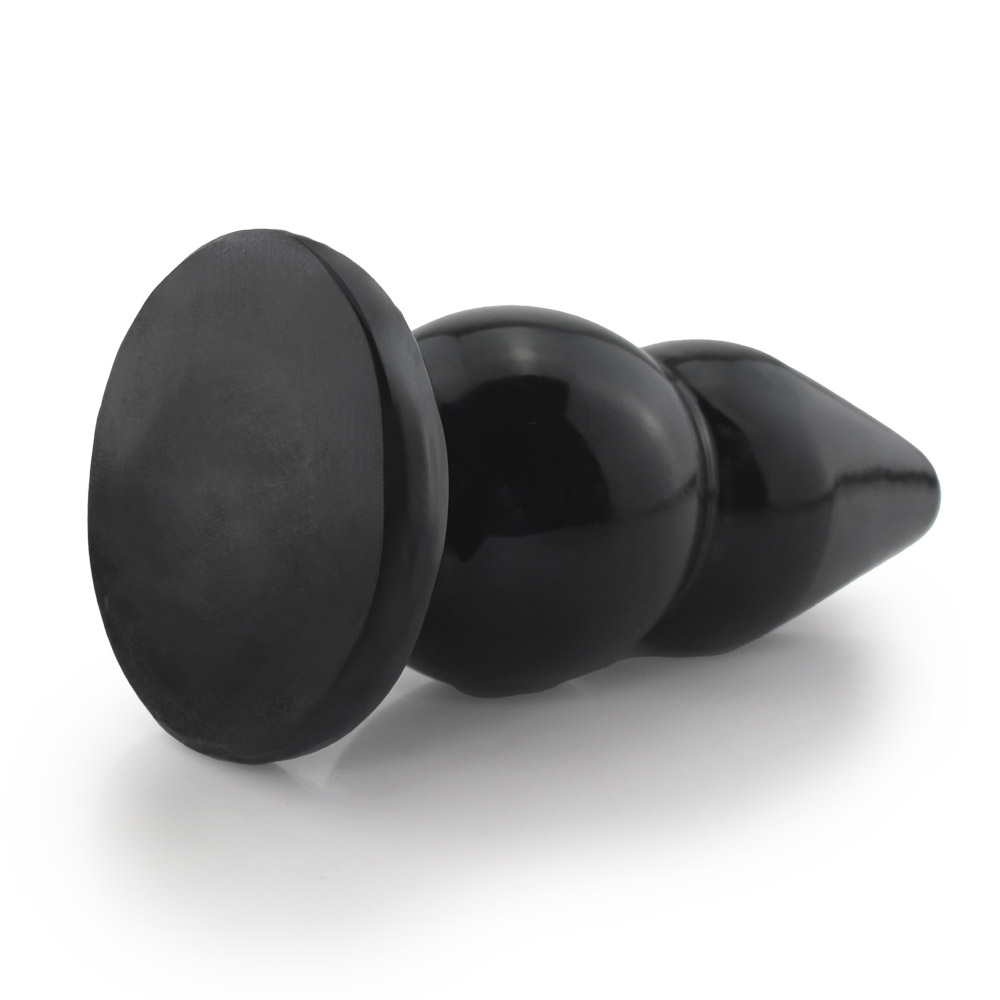 Plug Anal Grande Graduado M PVC 16cm Preto Brilhante :: Sex Shop Loja do  Prazer