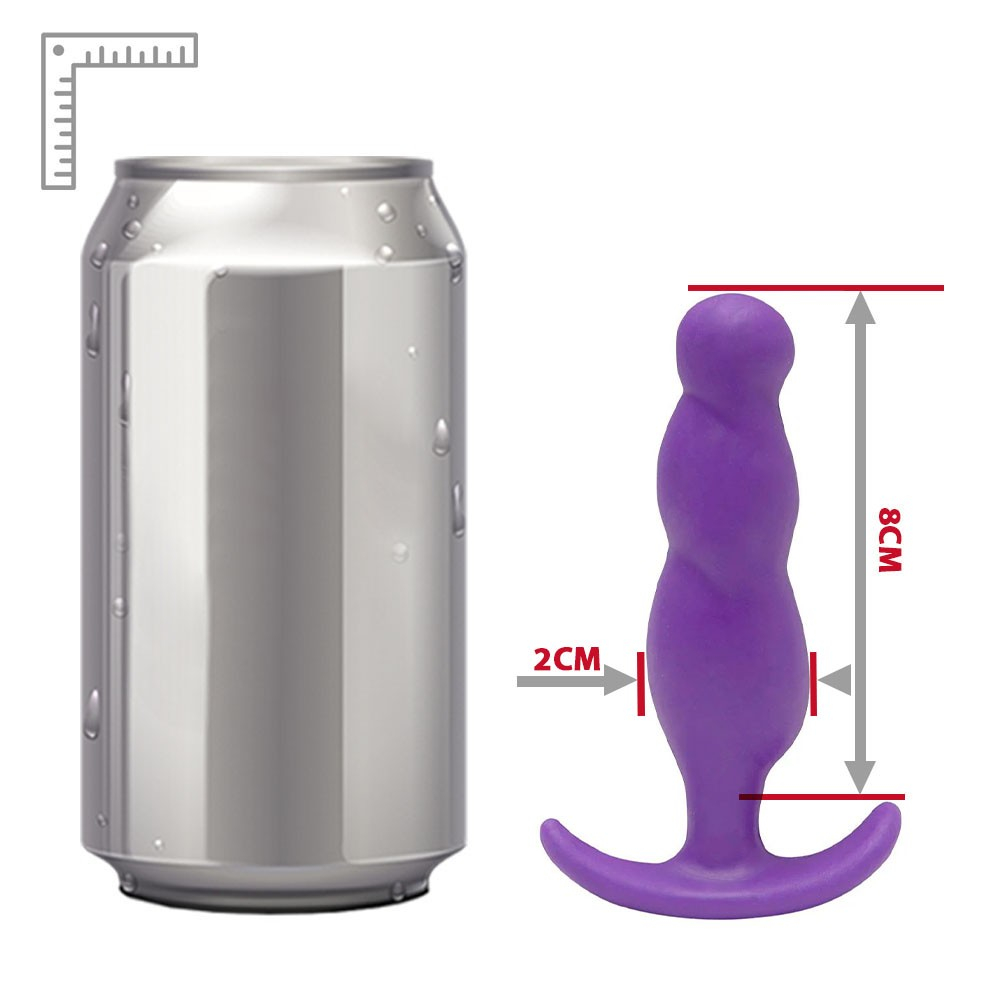 Plug Anal Mini Roxo 8x2cm - Para Iniciantes no Prazer Anal | Foto 06