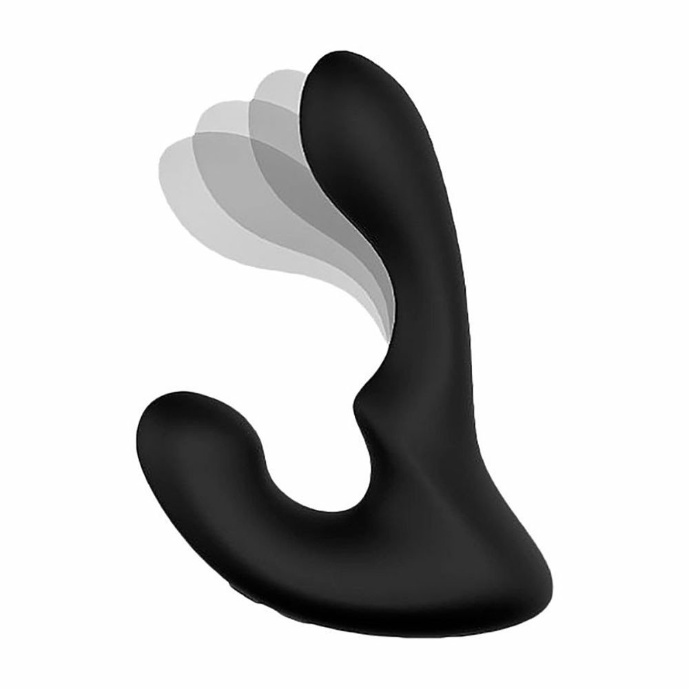 Estimulador de Próstata em Silicone Recarregável com 9 Vibrações Landys Preto | Foto 01