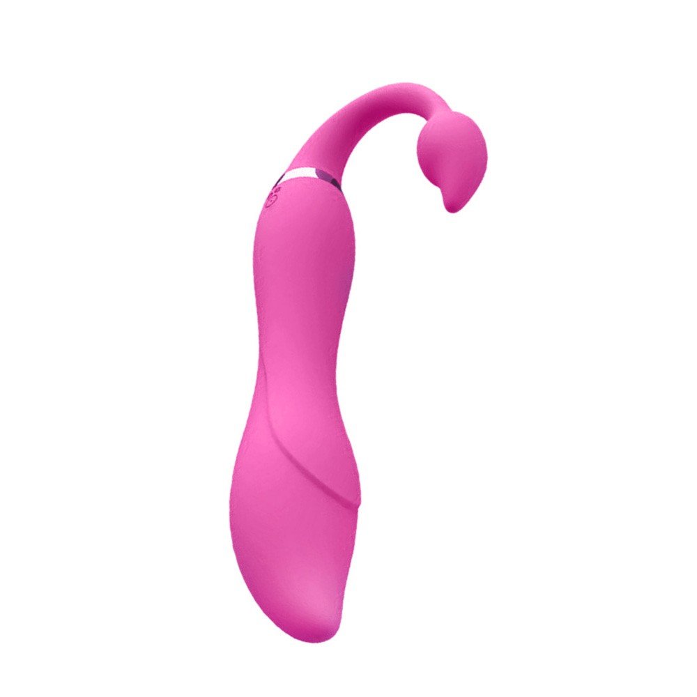 Vibrador Duplo em Silicone Recarreg�vel com 36 Vibra��es e Dois Motores Emily Pink | Foto 05