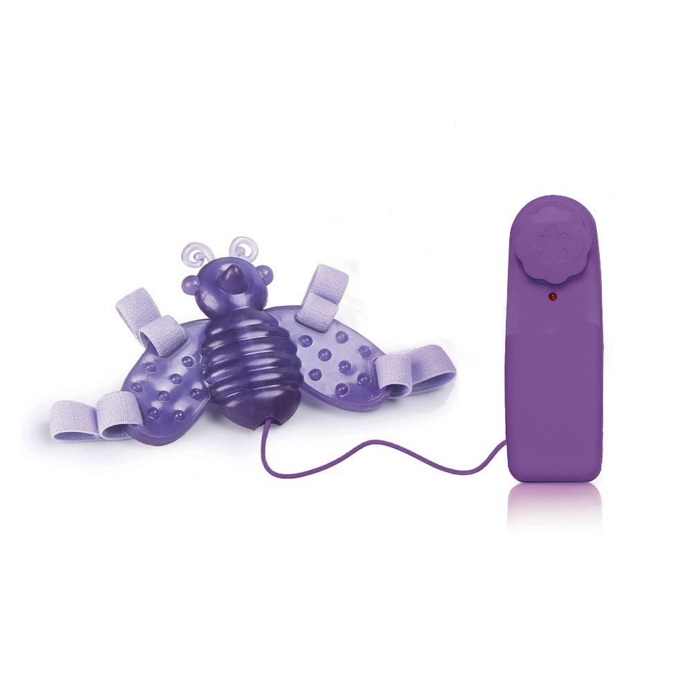 Vibrador Butterfly Multivelocidade com Cinta Abelhinha Mágica Lilás | Foto 02