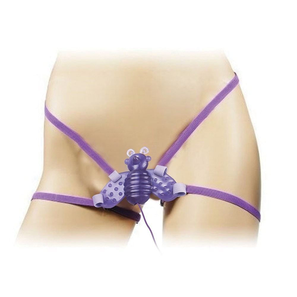 Vibrador Butterfly Multivelocidade com Cinta Abelhinha Mágica Lilás | Foto 04