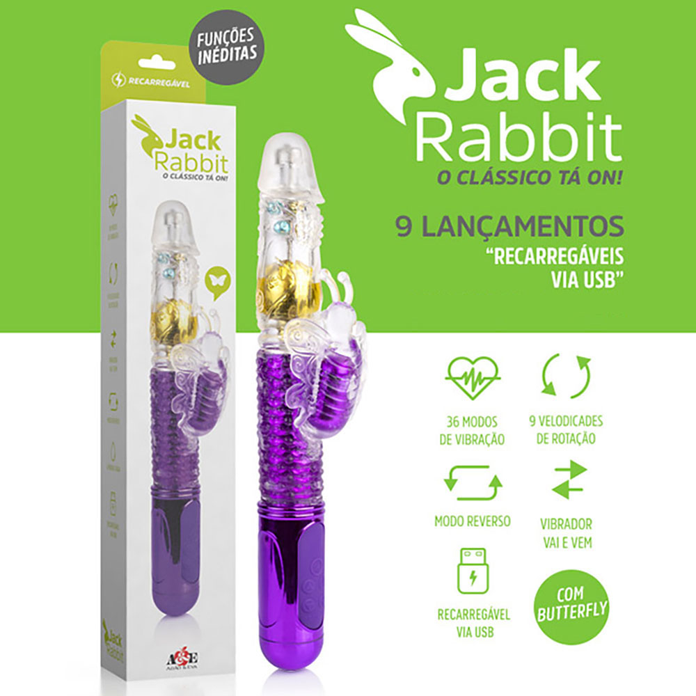 Vibrador Rabbit Recarregável em Silicone com 36 Vibrações Borboleta Dourado | Foto 03