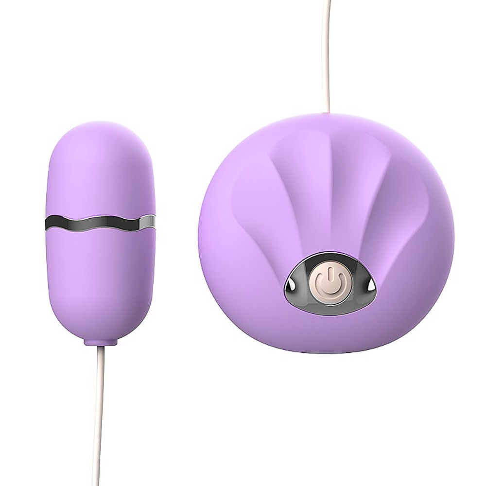 Vibrador Bullet em Silicone Lil�s e ABS com 10 Vibra��es e Controle com Fio - Vista de frente