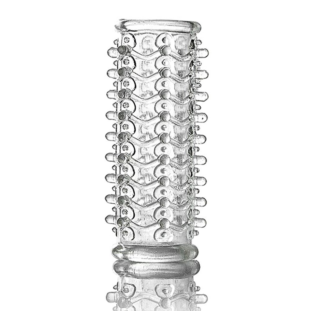 Capa Peniana sem Cabe�a com Cerdas 10 x 3cm Transparente | Foto 02