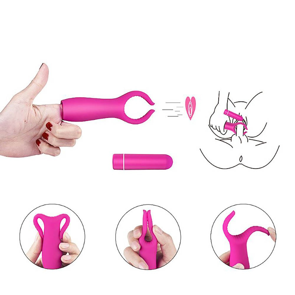 Vibrador Masculino em Silicone Recarreg�vel Grant Pink - Ilustra��es de uso peniano e perineal