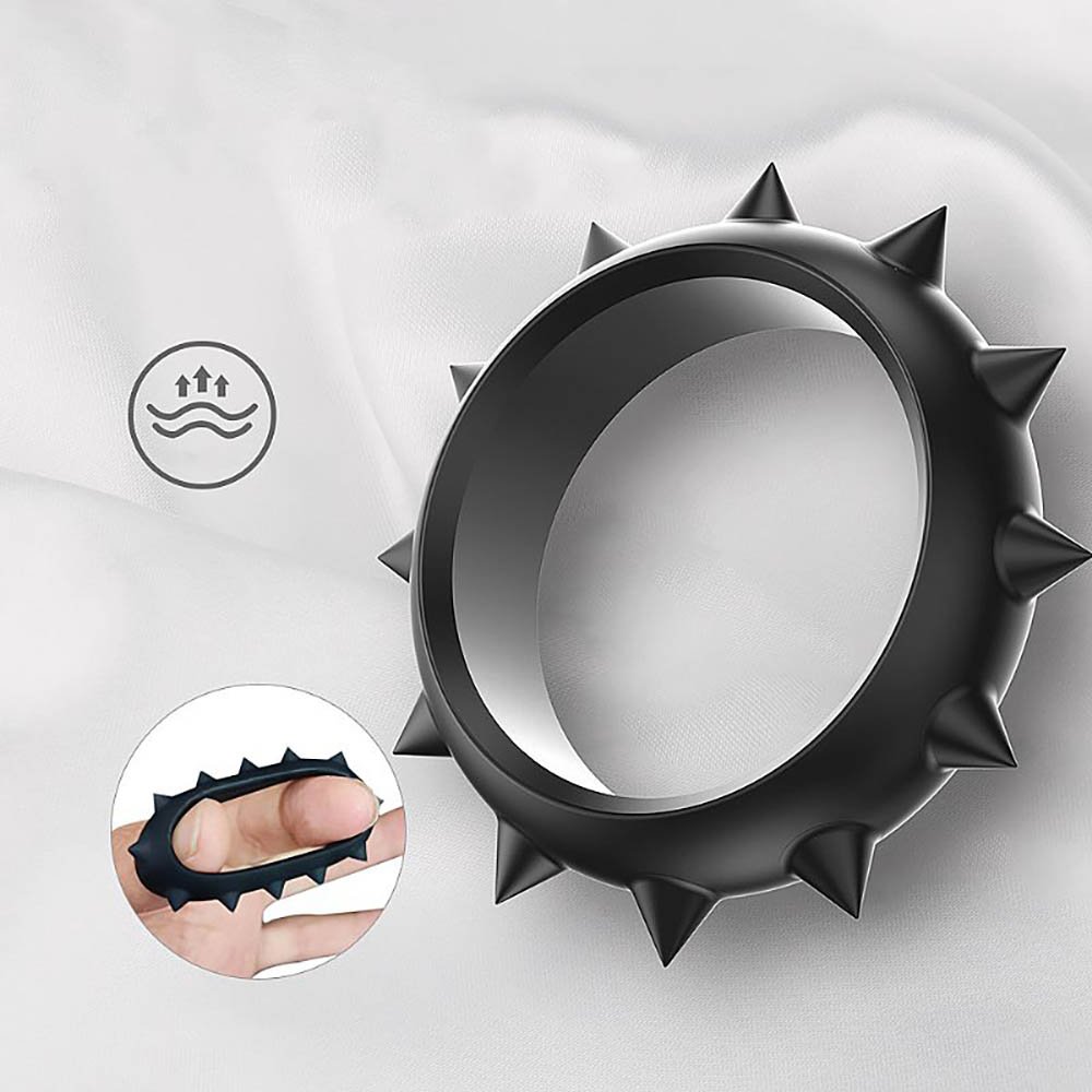Anel Peniano em Silicone Lord Of Ring Preto | Foto 02