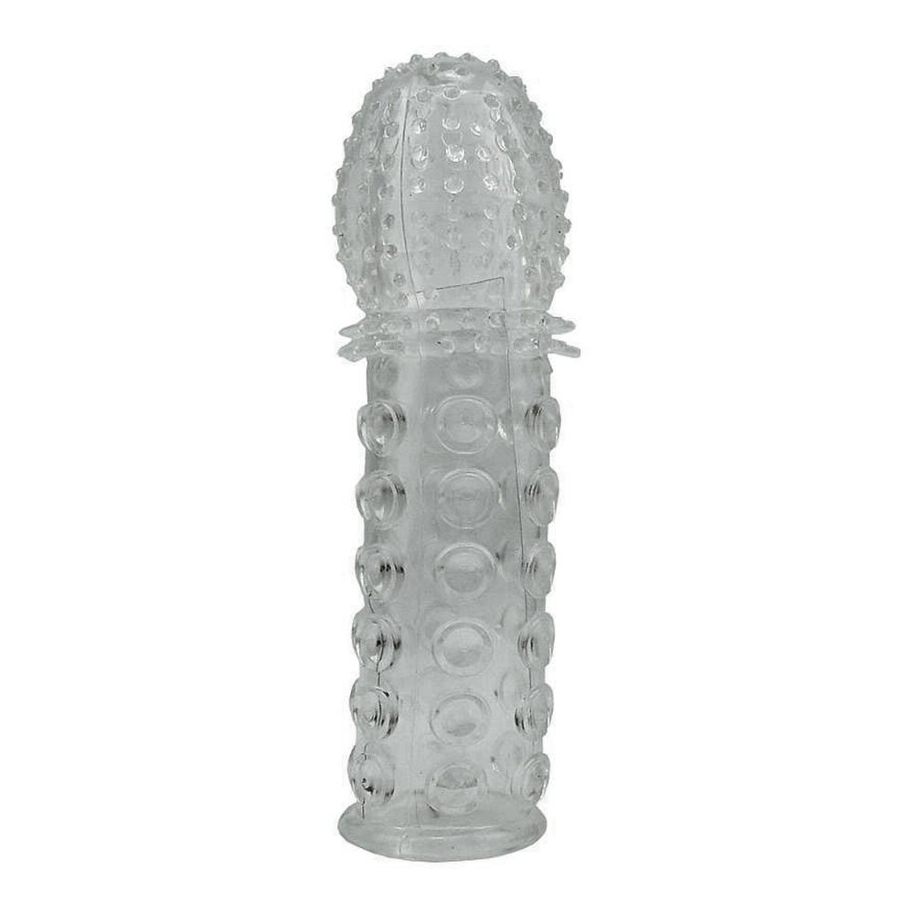 Capa Peniana sem Vibrador em Jelly Texturizada 15 x 3,8cm Fum� | Foto 02