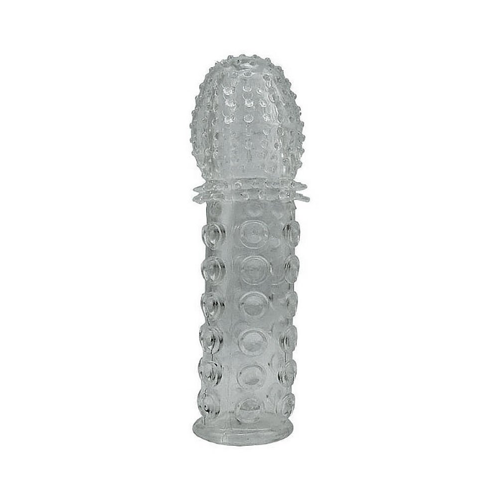 Capa Peniana sem Vibrador em Jelly Texturizada 15 x 3,8cm Fum� | Foto 03