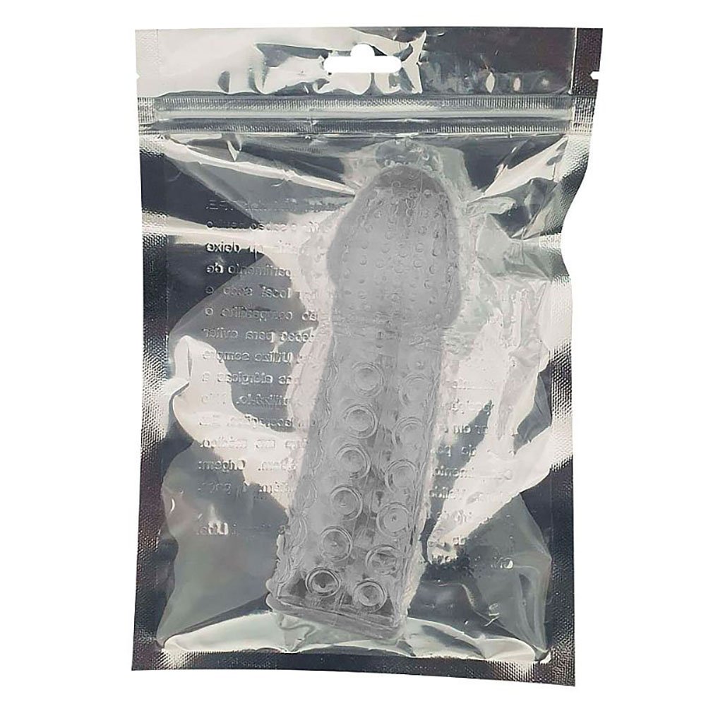 Capa Peniana sem Vibrador em Jelly Texturizada 15 x 3,8cm Fum� | Foto 06