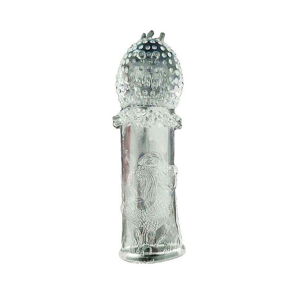 Capa Peniana Jelly com Textura na Glande 14 x 3,5 Fum� - Detalhe da textura