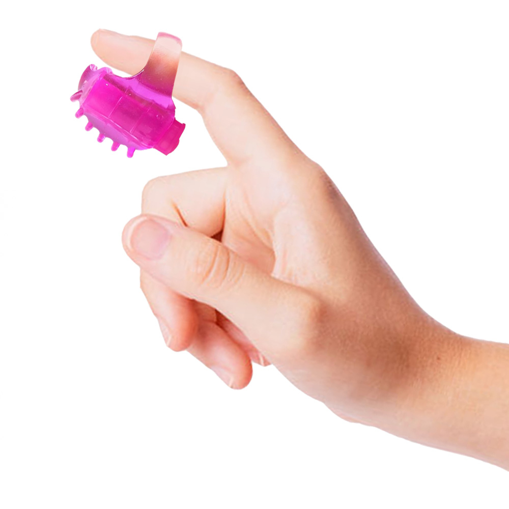 Estimulador Dedeira em Silicone com Anel para o Dedo Rosa | Foto 02 Estimulador Dedeira em Silicone com Anel para o Dedo Rosa | Foto 02