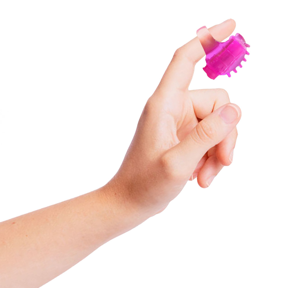 Estimulador Dedeira em Silicone com Anel para o Dedo Rosa | Foto 05 Estimulador Dedeira em Silicone com Anel para o Dedo Rosa | Foto 05