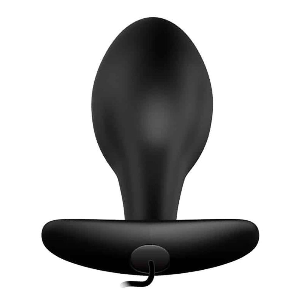 Plug Anal com Vibrador em Silicone com 12 Vibrações e Controle com Fio 8 x 3cm Preto | Foto 03