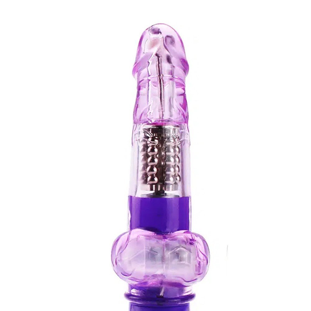 Vibrador Rabbit Formato de Pênis com 12 Vibrações Roxo | Foto 02