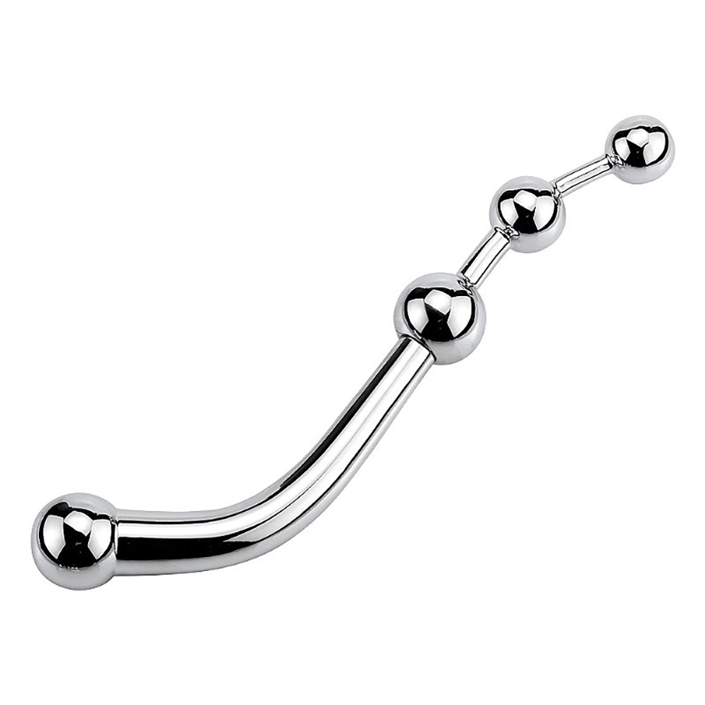 shein anal plug Plug Anal Metal Aspiral Ball com Jóia General Import main image 0