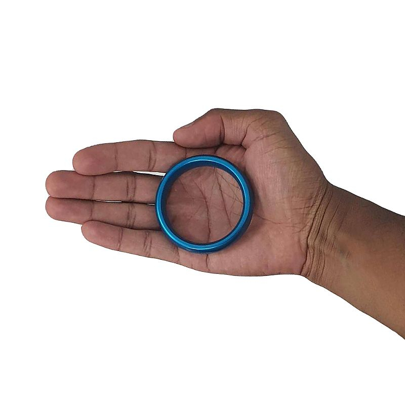 Anel Peniano em Aço Prolongador de Ereção 5,0cm Tamanho G Azul | Foto 05